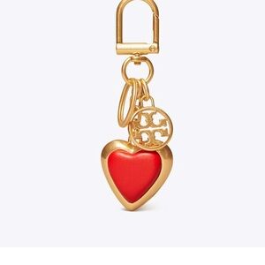 Tory Burch Logo Heart Keychain